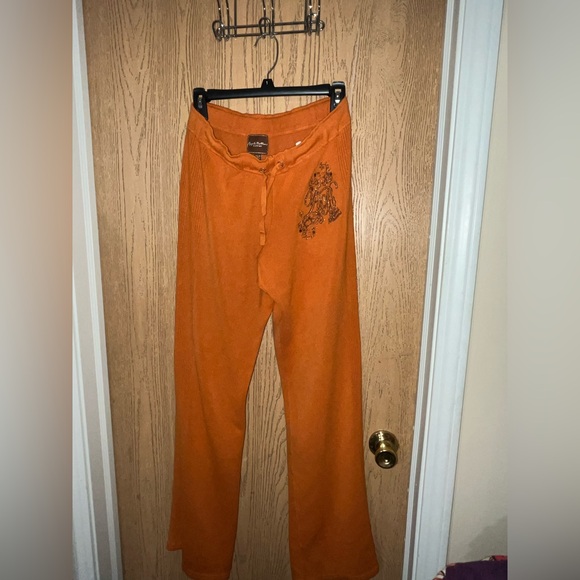 Apple Bottoms ~ Orange Embroidered Pants ~ Orange ~ Stretch ~ L - Picture 3 of 16